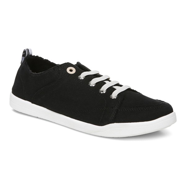 Vionic Trainers Ireland - Pismo Casual Sneaker Black - Womens Shoes For Sale | CXWAN-1874